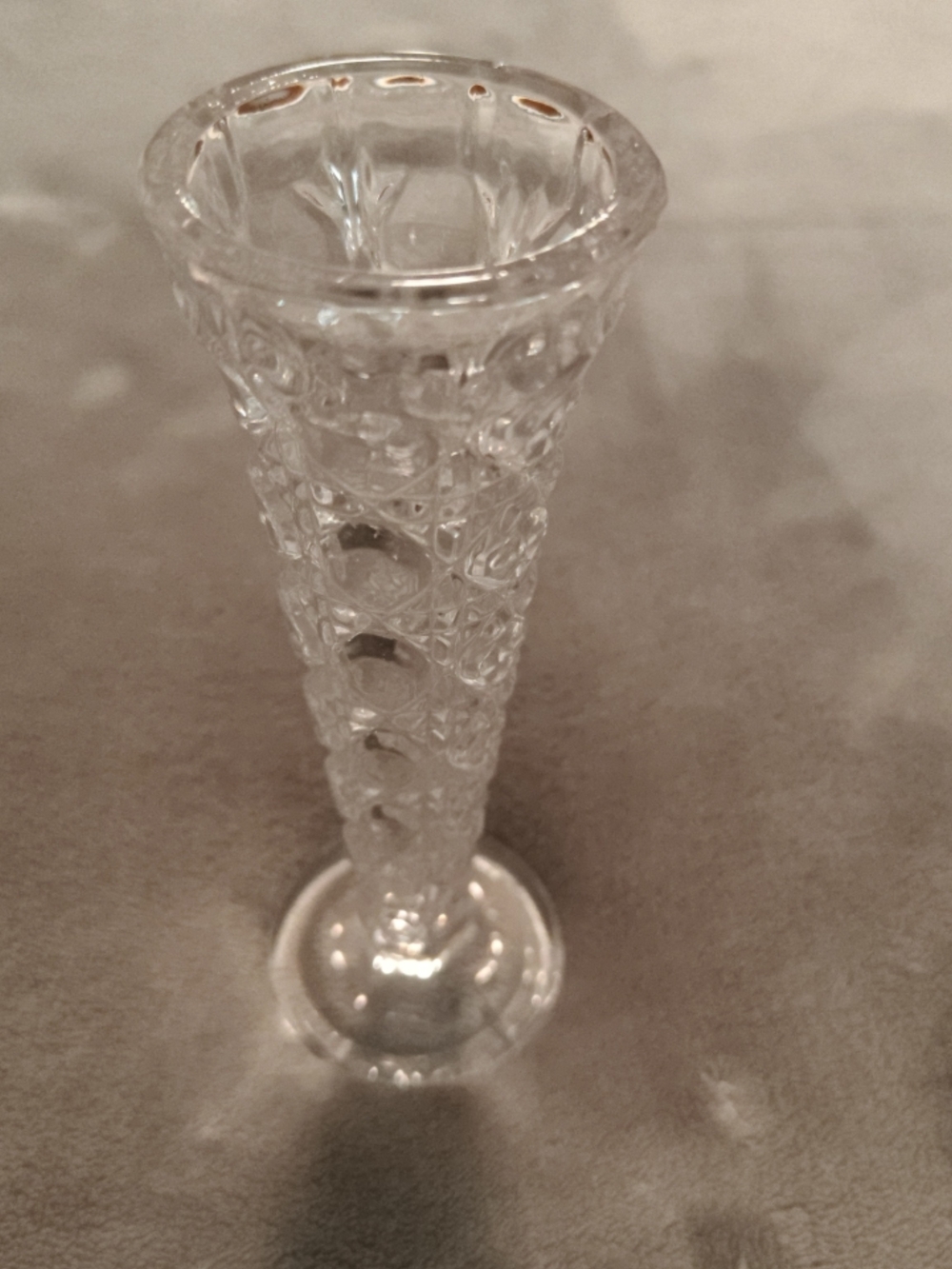 Clear Crystal Bud Vase